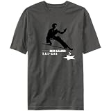 T-Shirt Dark Silver  Beer League : Tai-Chi  - Drunk's Tee Sports