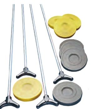 Champion Sports Outdoor Shuffleboard Cue and Puck Set