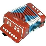 New Boxed Toy Working Childs Accordion And Instructions