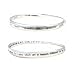TWO (2) BRACELET SET - Bangle Style - One Engraved with SERENITY PRAYER and the Other Engraved with the LORD'S PRAYER ~ Silver Tone Metal (FB87)