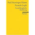 Formale Logik: Eine philosophische Einf�hrung