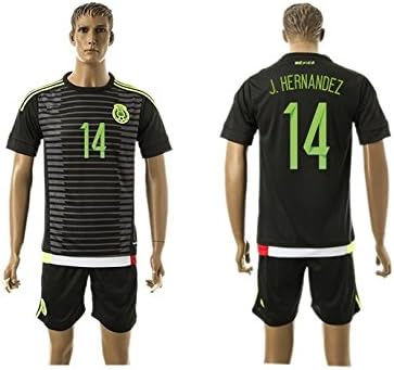 Mexico Home / Away Kids #14 J.Hernandez Soccer Jersey FREE Shorts Set Kit Youth Sizes YS / YM / YL by Young Star Sports (YM 8-10 Years Old, Away J.Hernandez #14)