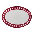 Dots Bath Rug - Red/ White (32x22.5")
