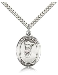 St. Philip Neri Medal, Sterling Silver, Large, Quarter Size