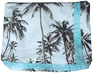 Samudra Blue Palm Jumbo Pouch