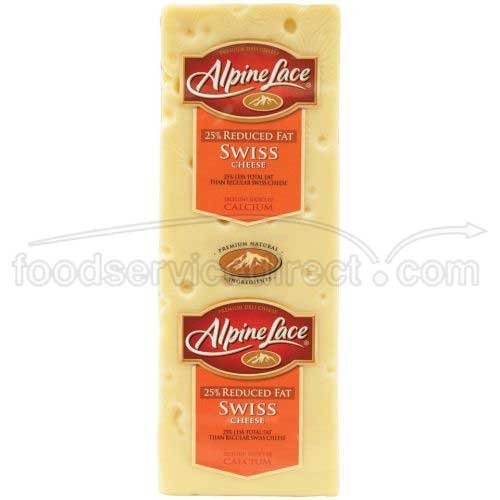 Alpine Lace Cheese, Swiss KetoDB