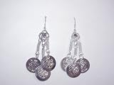 410njwku9ML. SL160  Silver 3 Coin Earrings