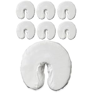 Massage Table Face Cradle Cotton Cover Sheets - Set of 6