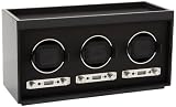Wolf Designs 453770 Meridian Triple Piano Black Watch Winder on sale