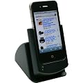mumbi USB Dock iPhone 4 4G G4 Dockingstation / Tischladestation kann im Hoch + Querformat betrieben werden mit Ladeger�t USB Netzteil + Datenkabel