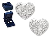 Contessa Sparkling Pavé Crystal Heart Earrings