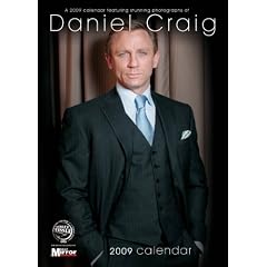 DANIEL CRAIG 2009 WALL CALENDAR BRAND NEW AND SEALED