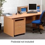 Influx Basic 1350 Rectangular Desk W1350xD800xH730mm Beech