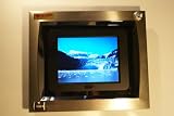 Voclan Digital Photo Frame 8LCD screen by SHARP. Includes metal frame with football accents. Great for awards. Just engrave or add the MVP or team name.The ONLY ONE that fits most 8x10 picture frames for future decor changes. Superior 800x600 resolution.Plays MP3 & Videos with stereo speakers.