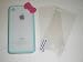 Premium Quality (BABY BLUE) iPhone 4S / 4 Bow Bumper Case Skin Cover
