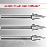 Eigenschaften BHG  / 3x Hochgeschwindigkeitsfräser für Minibohrmaschine