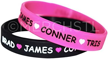 2 x I Heart The Vamps Silicone Bracelets - Brad James Conner Tris