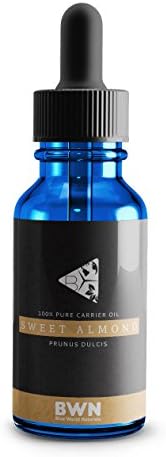 Sweet Almond (60 ML) - 100% Pure Carrier Oil -Use with Therapeutic Grade Essential Oils by Blue World Naturals