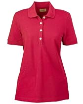 Ashworth 1146C Ladies Combed Cotton Piqu&Atilde; Polo-Short Sleeve Shirts-XX-Large-Carmine Red
