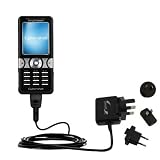 International Wall / AC Charger for the Sony Ericsson k550c - Gomadic Brand w/ TipExchange Technology