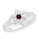 Sterling Silver Garnet Ring