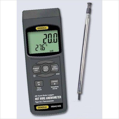 Data-Logging Hotwire Anemometer/Thermometer
