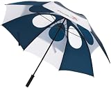Gustbuster Pro Series 62 Umbrella Navy/White Style 5 Rubber Handle
