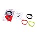 OUMAX® FIT T1S Activity and Fitness Tracker(Pack Includes 3 Colored Bands in Black/Green/Red)