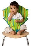 Lime Green Stripe Totseat - Portable Highchair