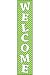 LIME POLKA DOTS WELCOME BANNER