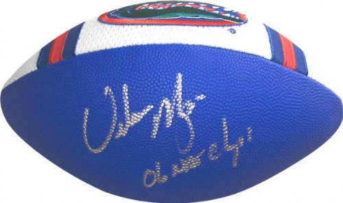 Urban Meyer Florida Gators Autographed Full Size Football with 2006 CHAMPS Inscription