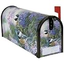 Lilac Chickadee Spring Magnetic Mailbox Cover