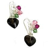Azuni Sterling Swarovski Crystal Cluster Silver earings