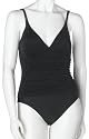 Fantasizer Women's Glamorous 1 Piece Camisole Tank Suit with Shirring