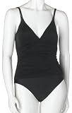 Fantasizer Women's Glamorous 1 Piece Camisole Tank Suit with Shirring