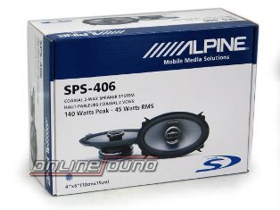 Alpine Type-S SPS-406 - Car speaker - 45 Watt - 2-way - coaxial - 4 x 6
