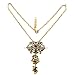 Victorian Necklace Floral Citrine Crystals