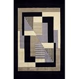 Momeni New Wave Original NW-006 Black Area Rug, 9' 6 x 13' 6