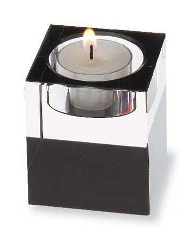 Reed & Barton Crystal Rainbow Votive-Black