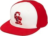New Era MLB Men's Colorado Rockies 2011 Stars And Stripes 59Fifty Cap (White/Scarlet, 8)