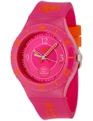 Juicy Couture Womens 1900823 "Taylor" Hot Pink Jelly Strap Watch