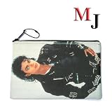 Michael Jackson　マイケル　フォトプリント　フラット　ポーチ