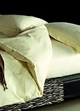 4-pc Beautiful Beige Silk Quilt Duvet Cover Bedding Set Full / Queen Size