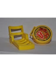 Vintage Little People Yellow Grill & Lawn Chair - Replacement Figure - Classic Fisher Price Collectible Figures - Loose Out Of Package & Print (OOP) - Zoo Circus Ark Pet Castle