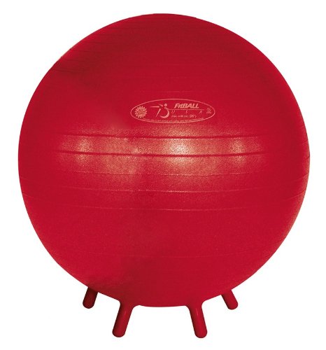 Ball Dynamics FitBALL Burst-Resistant Feet Ball 55cm Red