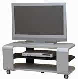 SHIRAI ティレスタ (カーブ) 32V薄型テレビ対応TV台(ハイタイプ) シルバー TLS-32VHSV
