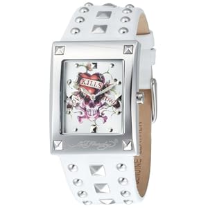 Ed Hardy Women's Lucy Love Kills Stainless Steel 316L Watch #LU-LK