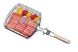 Jim Beam JB0126 Extra Large Grilling Basket with Detachable Wooden Handle