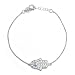Bling Jewelry 925 Sterling Silver CZ Evil Eye Hamsa Bracelet 6.5 in. Bling Jewelry 925 Sterling Silver CZ Evil Eye Hamsa Bracelet 6.5 in.