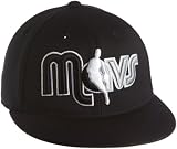 NBA Men's Dallas Mavericks Flat Brim Flex Hat - Tx88Z, Large/X-Large , Black